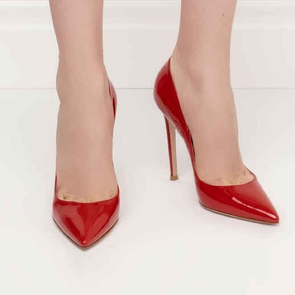 Gianvito Rossi 115 Tabasco Red pumps 36.5 - Picture 6 of 13